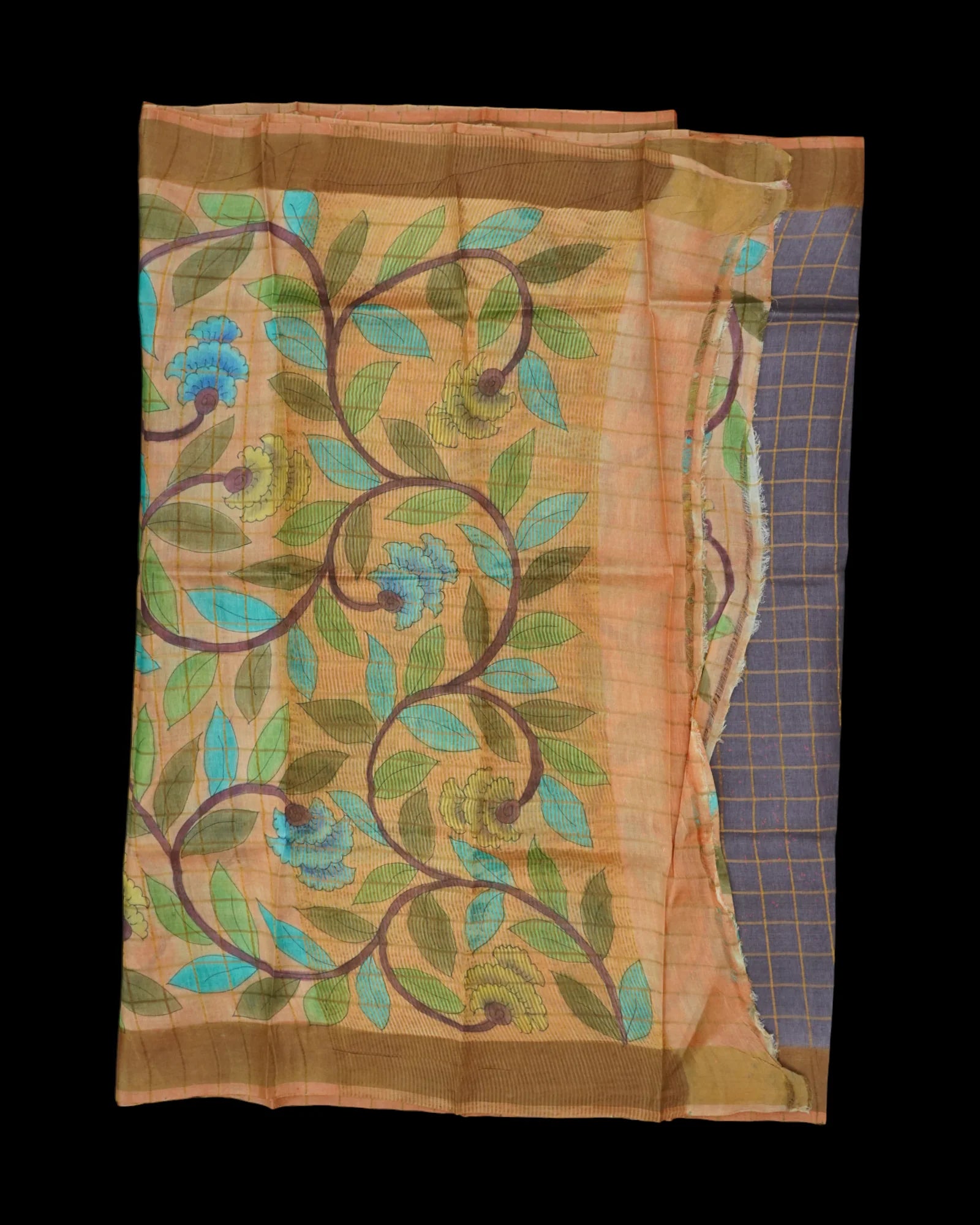 Light Gray Mangalgiri Cotton Saree