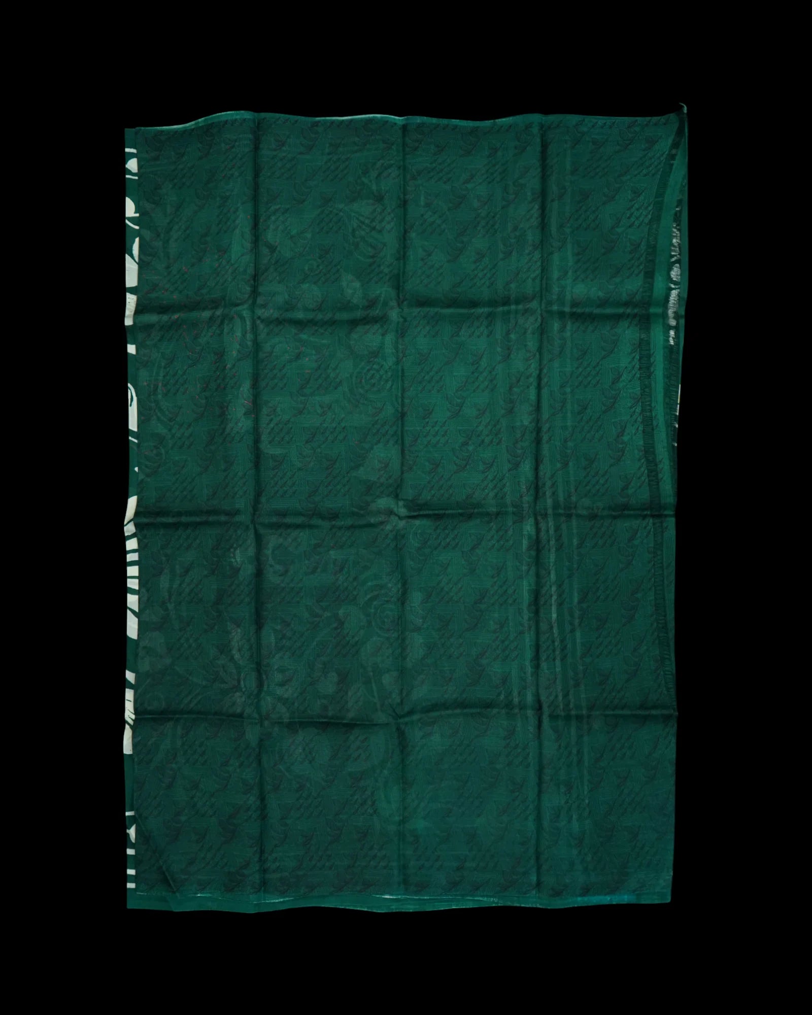 Vibrant Green Mangalgiri Tussar Silk Saree