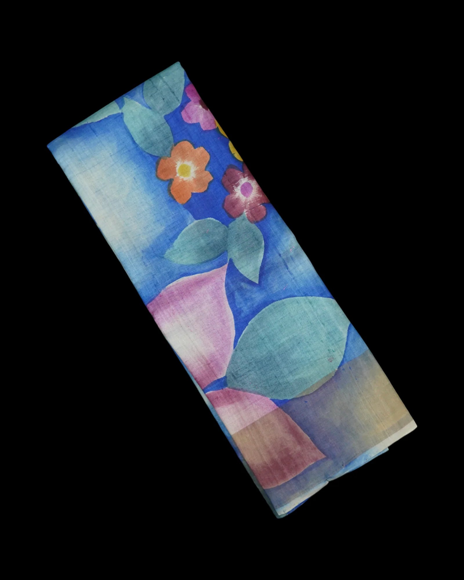 Royal Blue Tussar Silk Saree