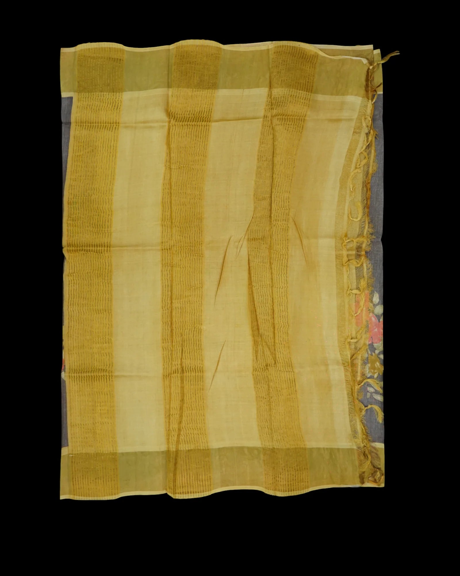 Multicolor Tussar Silk Mangalgiri Saree