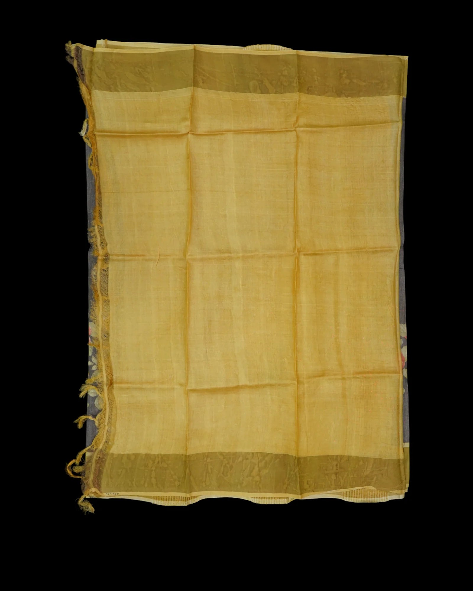 Multicolor Tussar Silk Mangalgiri Saree