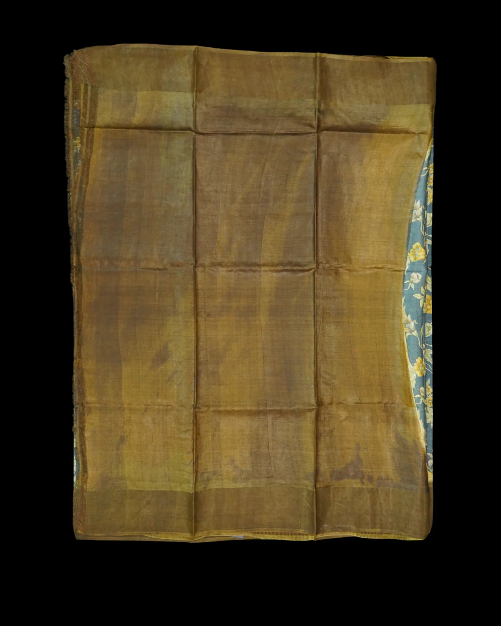 Multicolor Floral Tussar Silk Mangalgiri Saree