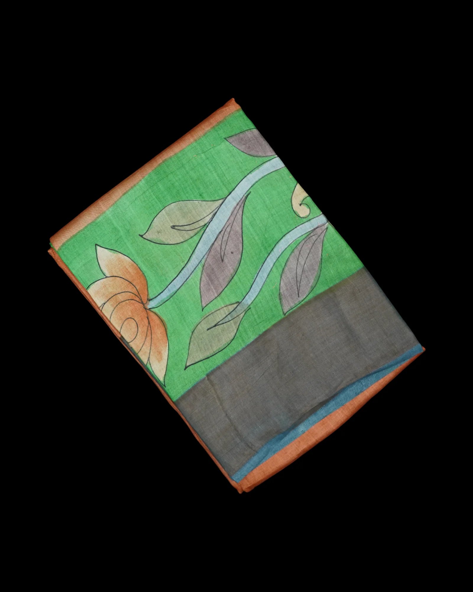 Multicolor Floral Mangalgiri on Luxurious Tussar Silk