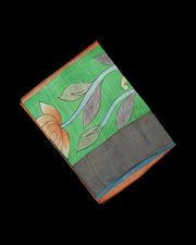 Multicolor Floral Mangalgiri on Luxurious Tussar Silk