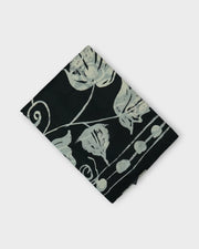 Black Tussar Silk Mangalgiri Floral Saree