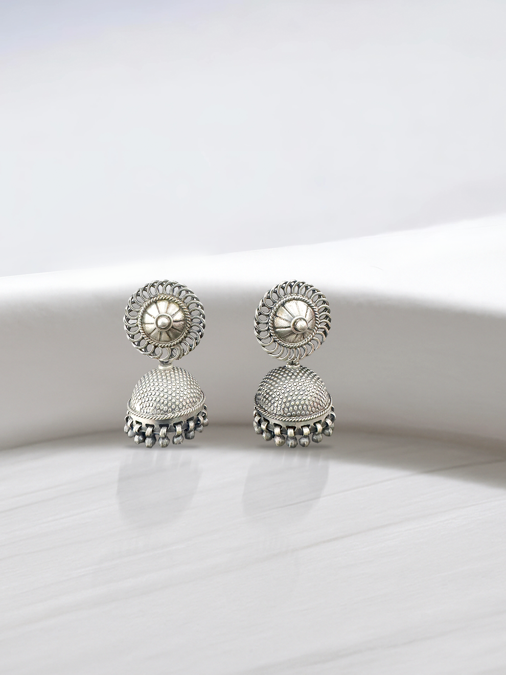 Round Charm Jhumkas