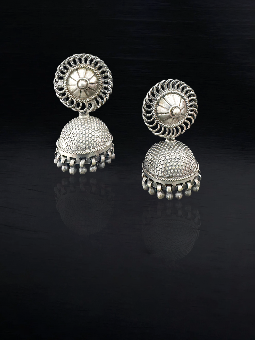 Round Charm Jhumkas