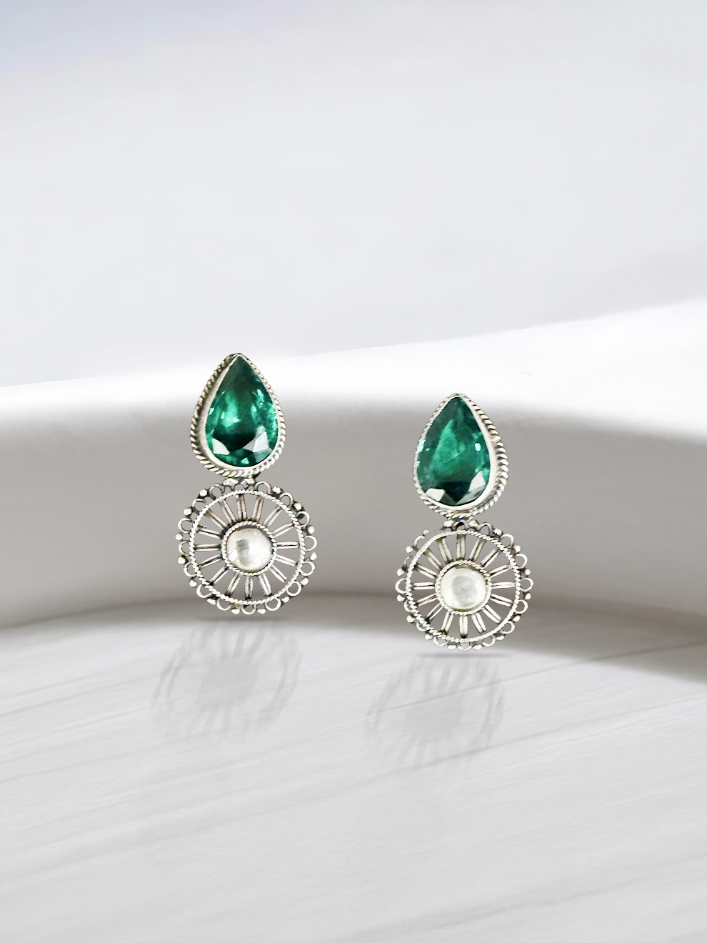 Radiant Emerald Earrings
