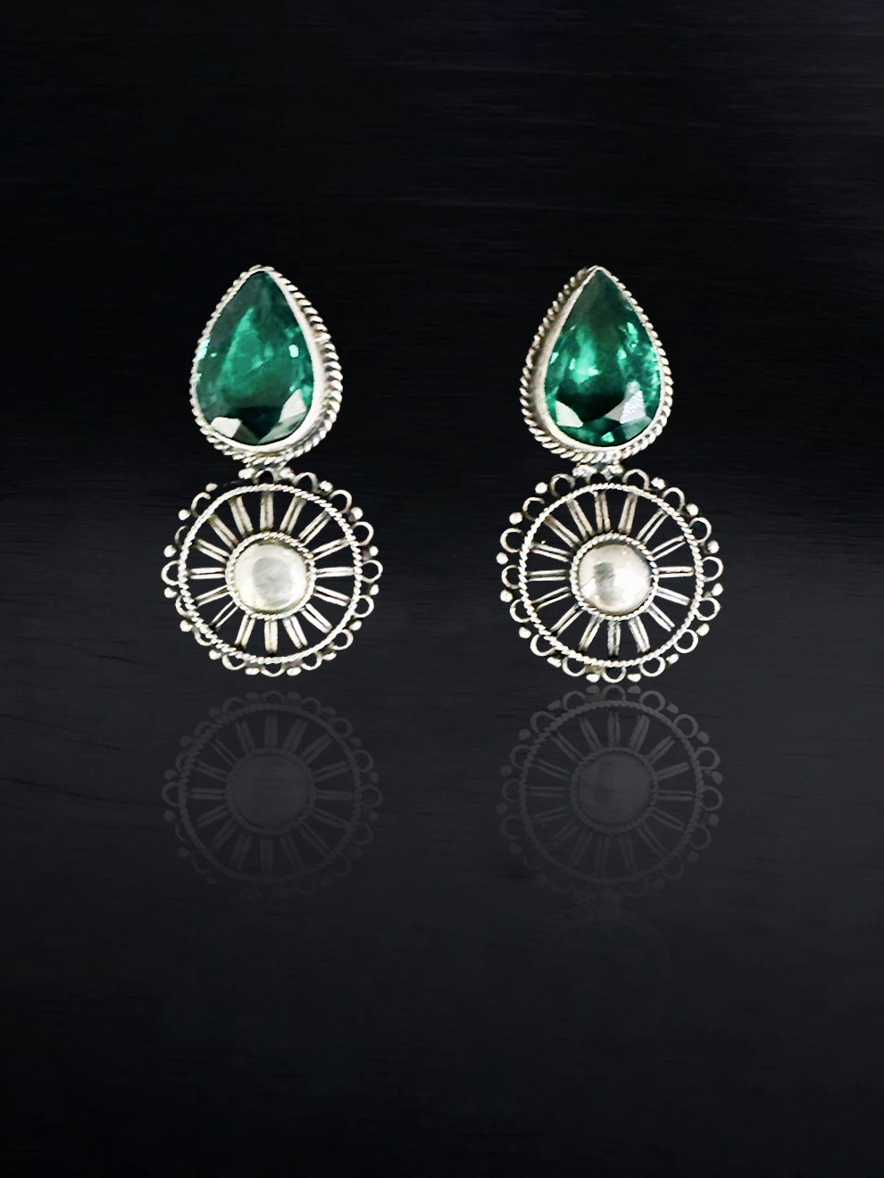 Radiant Emerald Earrings