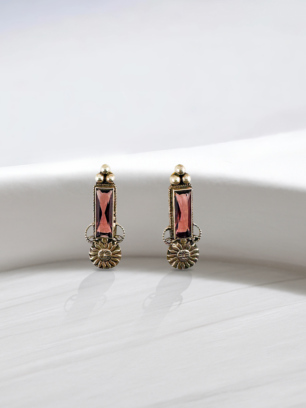 Ruby Edge Studs