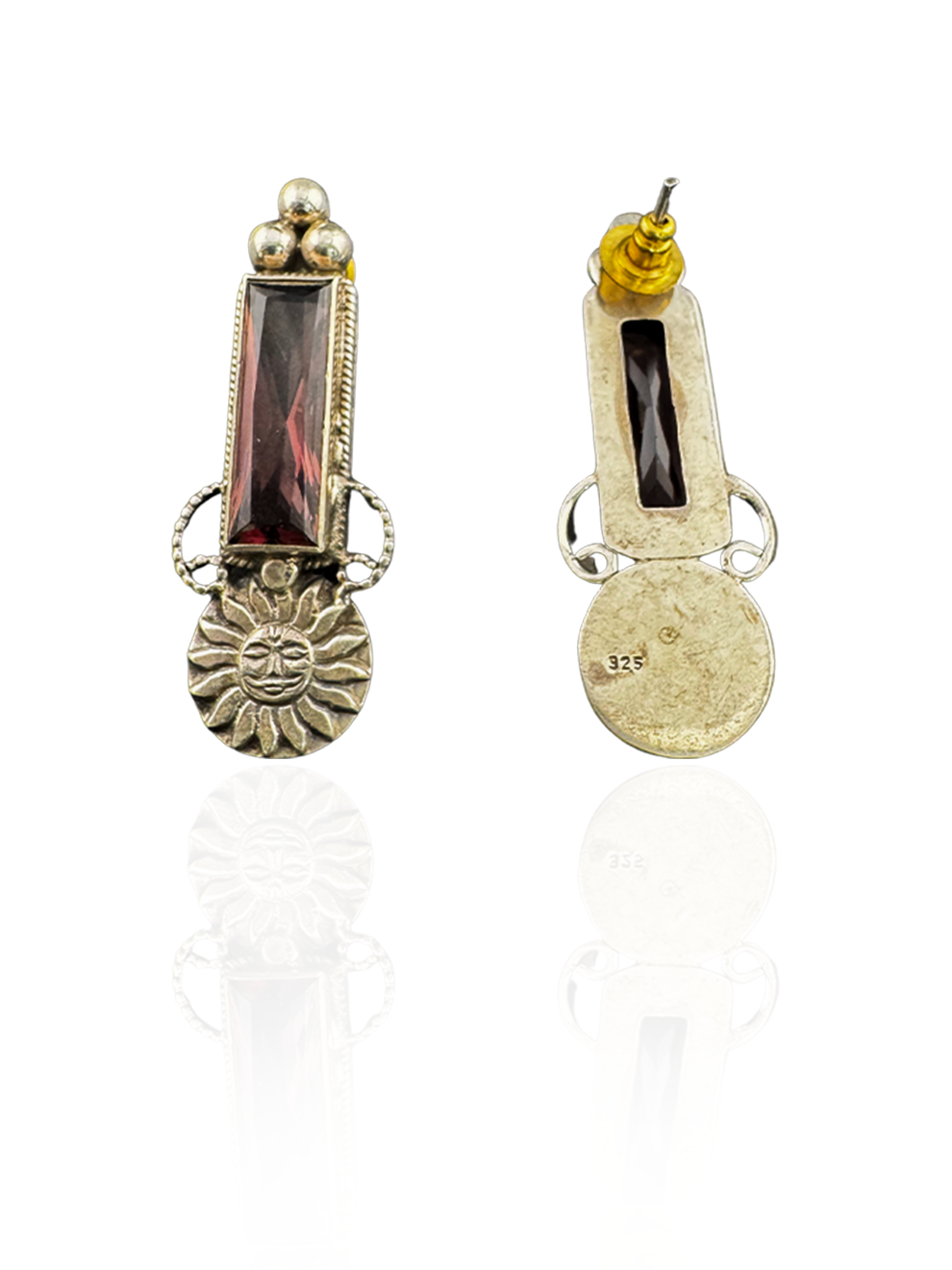 Ruby Edge Studs