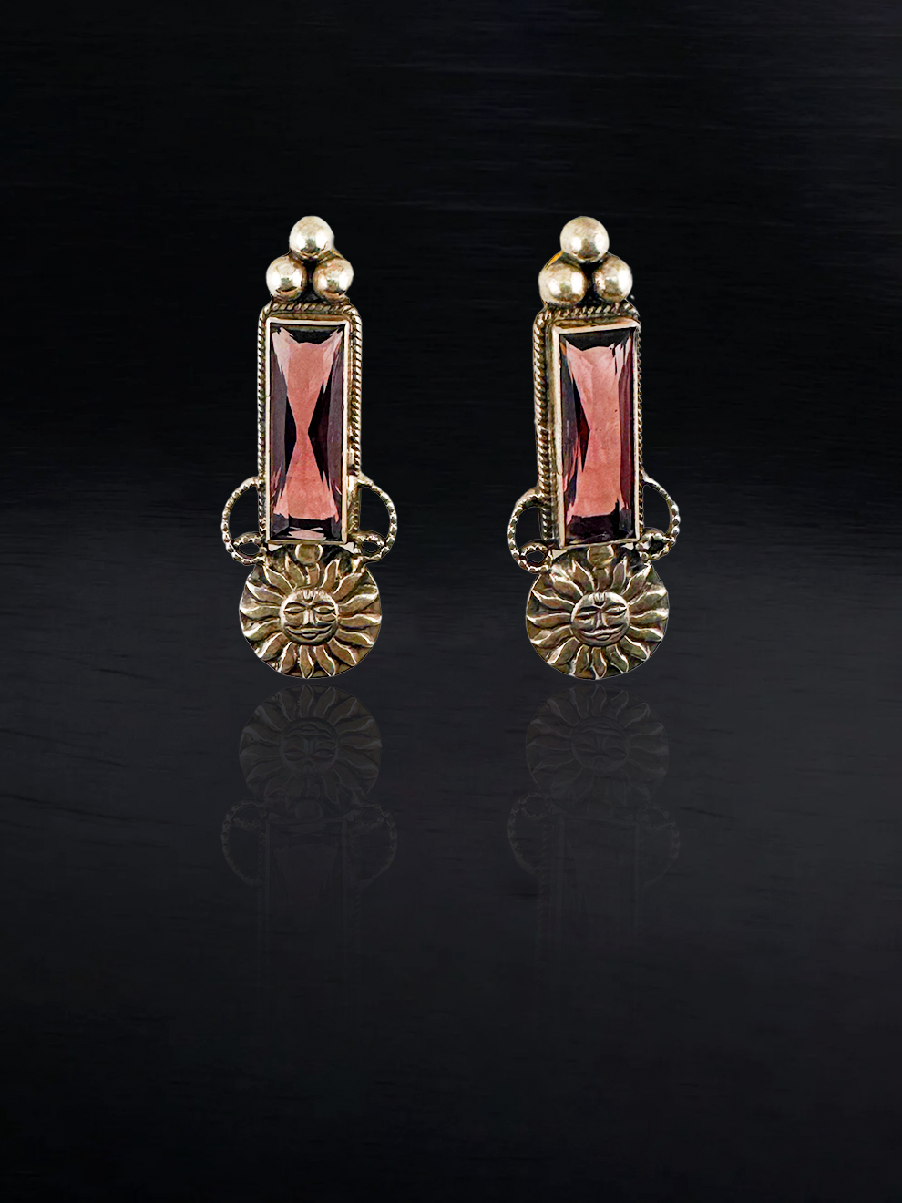 Ruby Edge Studs