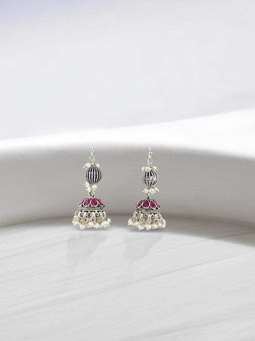 Ruby Pearl Grace Jhumka