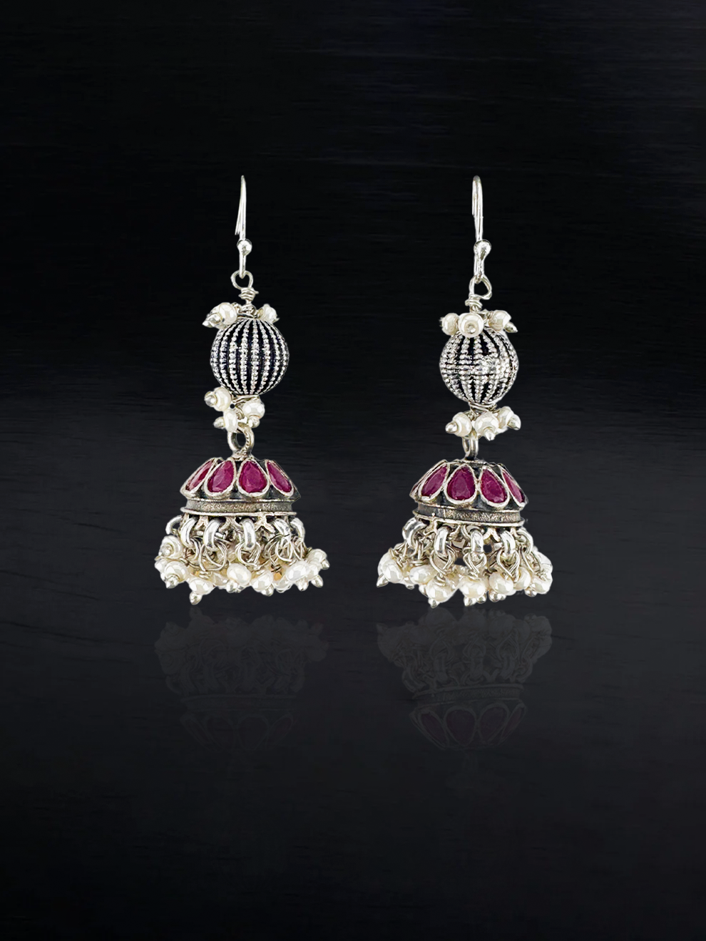 Ruby Pearl Grace Jhumka