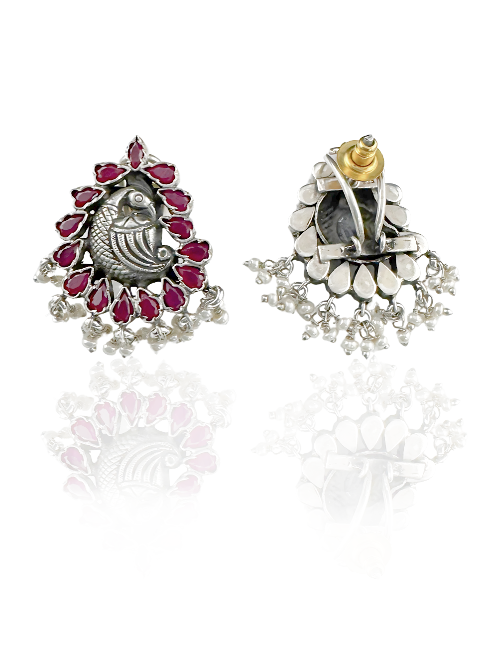 Ruby Pearl Studs
