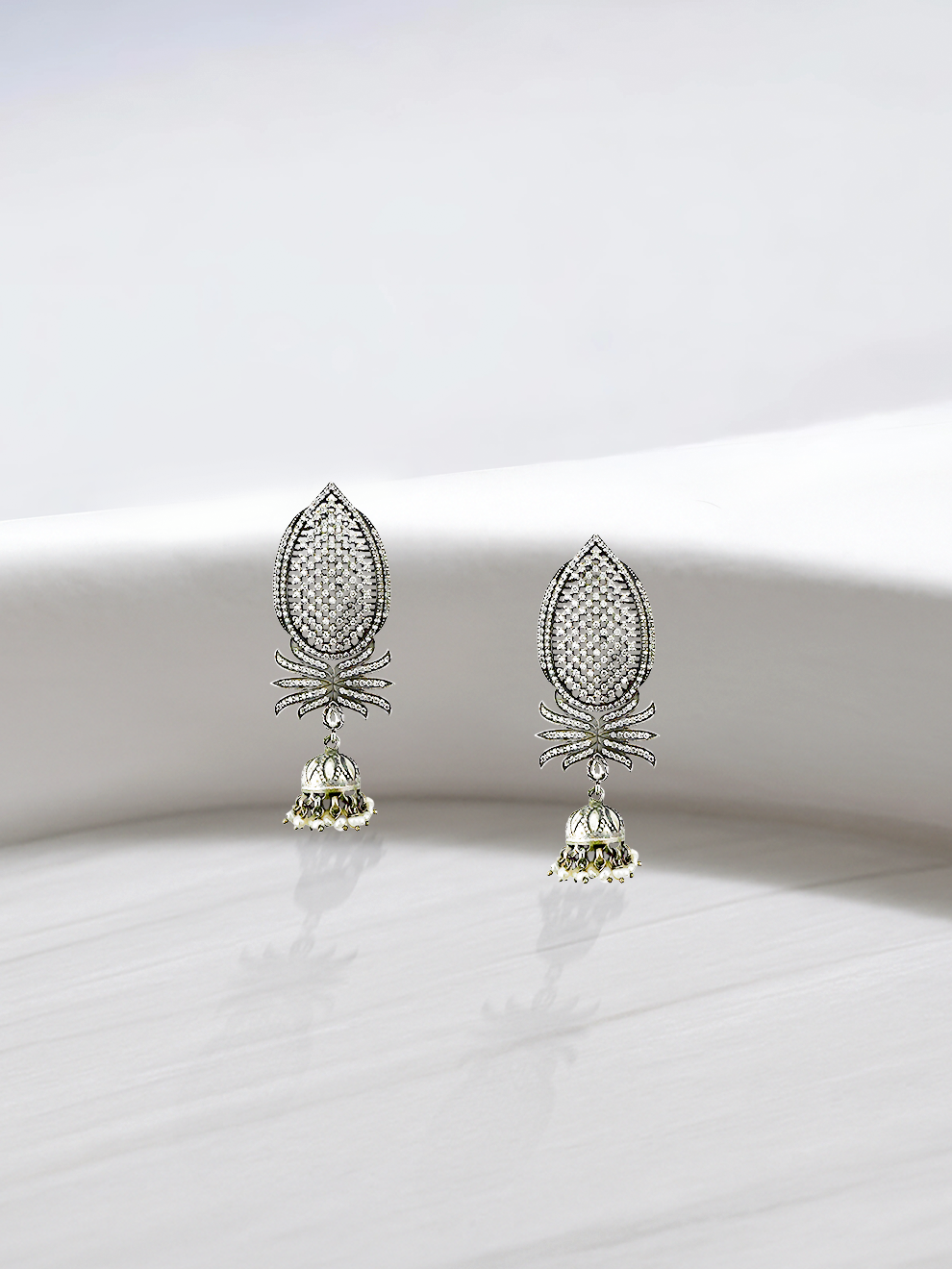 Silver Jhumka Royale