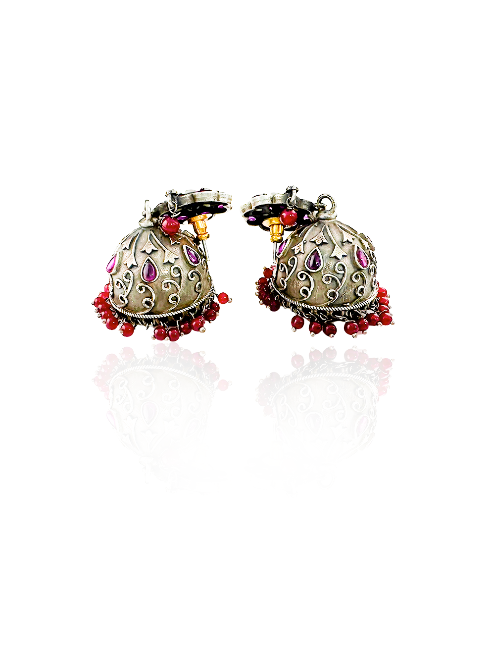 Silver Sway Jhumkas