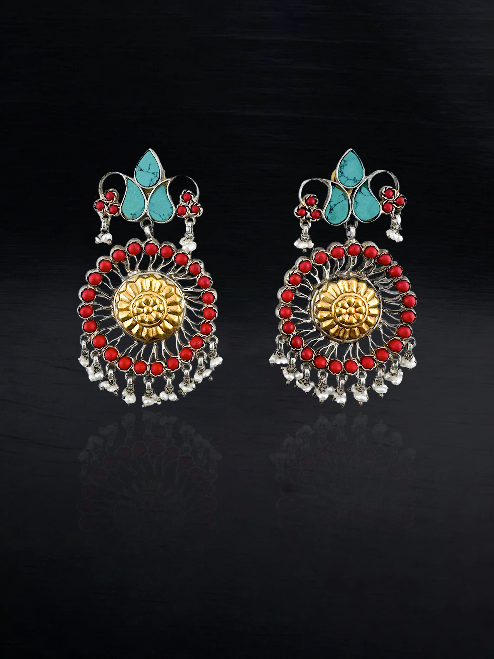 Timeless Coral Charm Danglers
