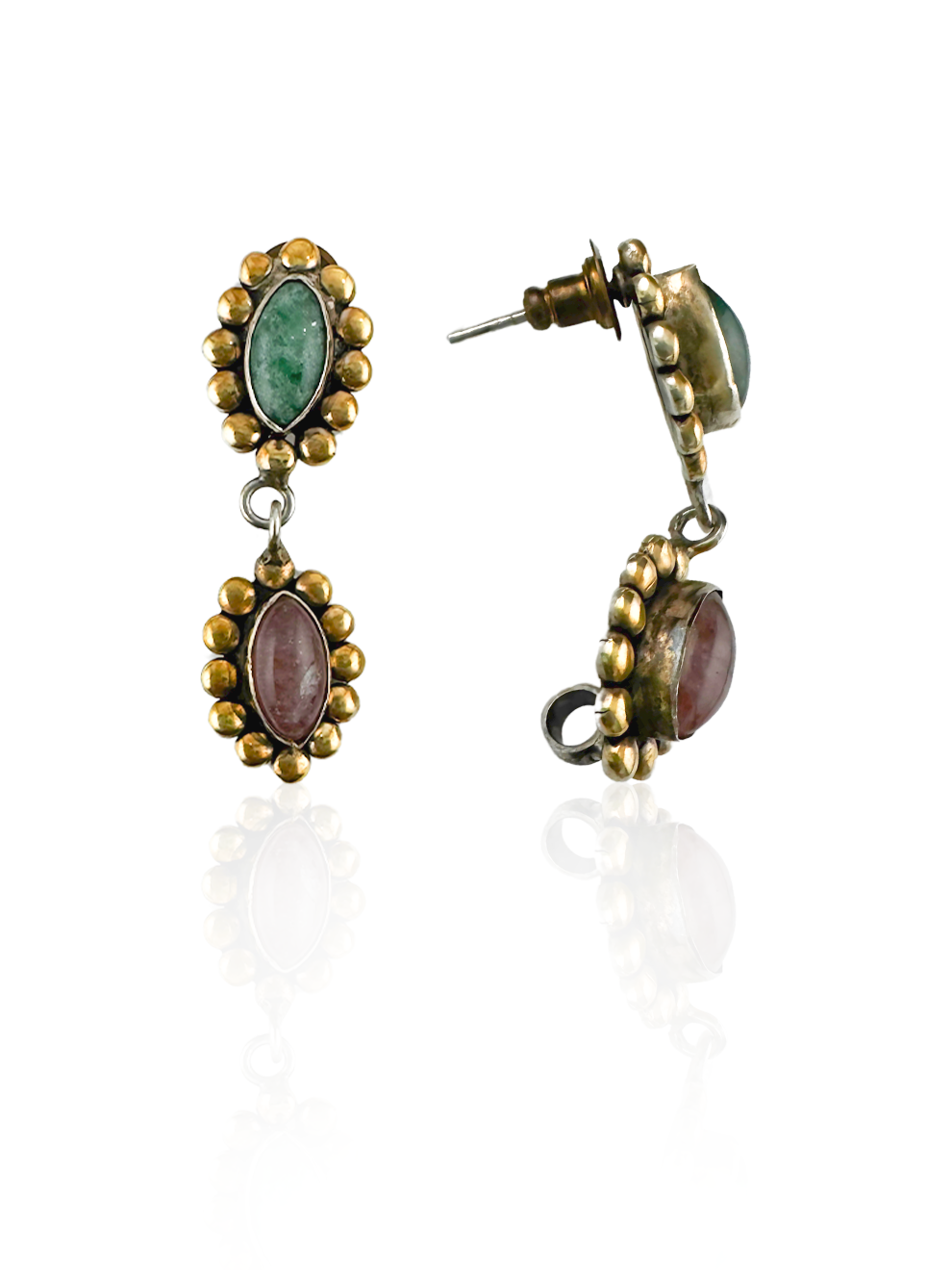 Vert Rose Danglers
