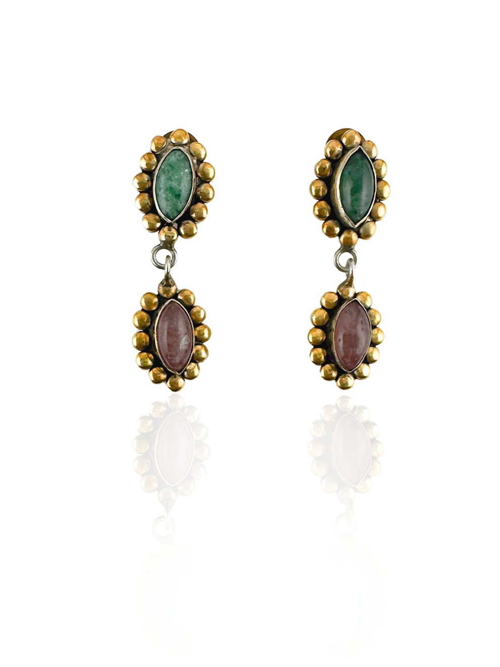 Vert Rose Danglers