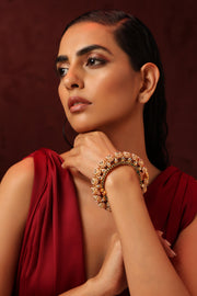 Opulent Oasis Jadau Kundan Bangle - Dyulokha