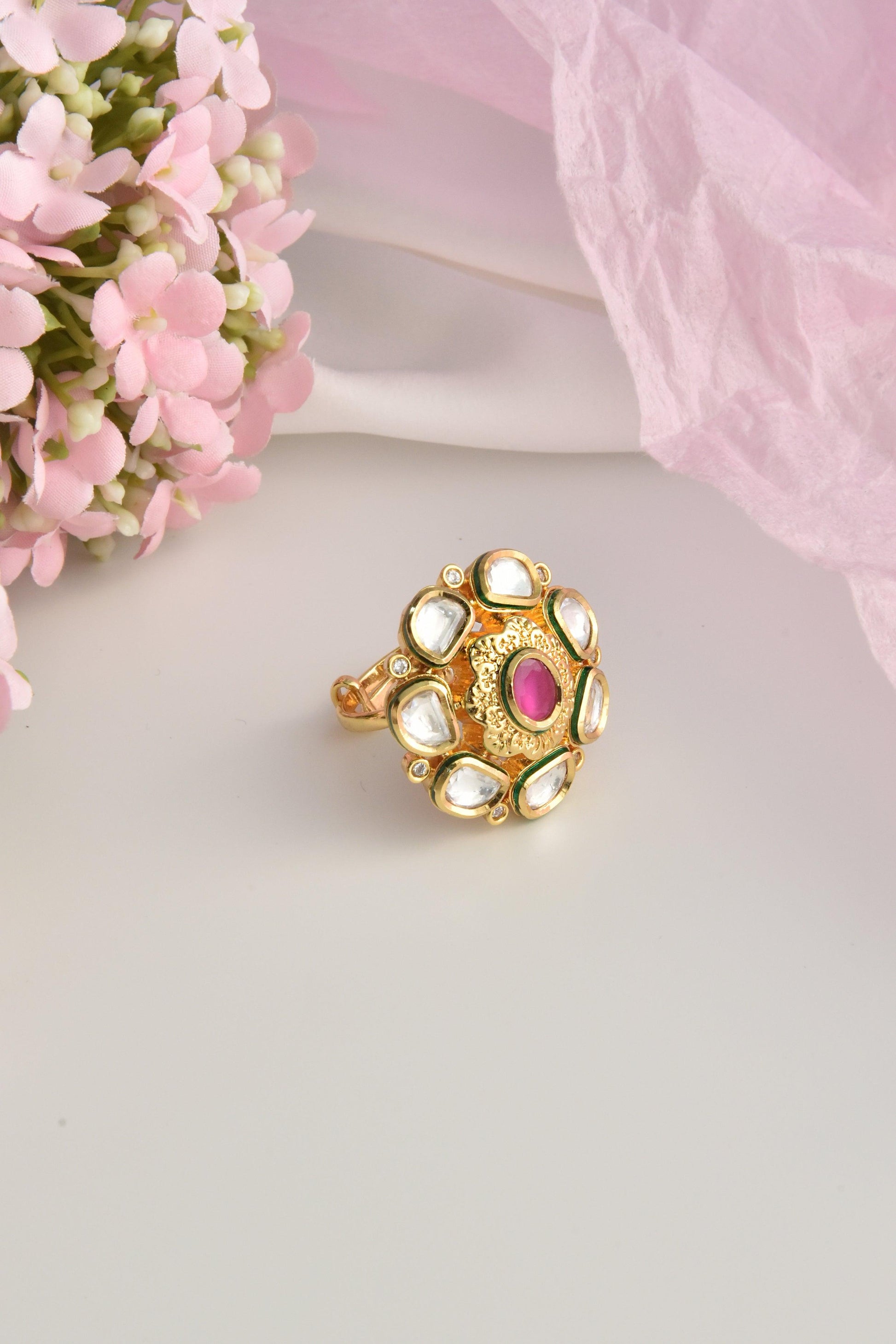 Majestic Maroon Majesty Ring - Dyulokha