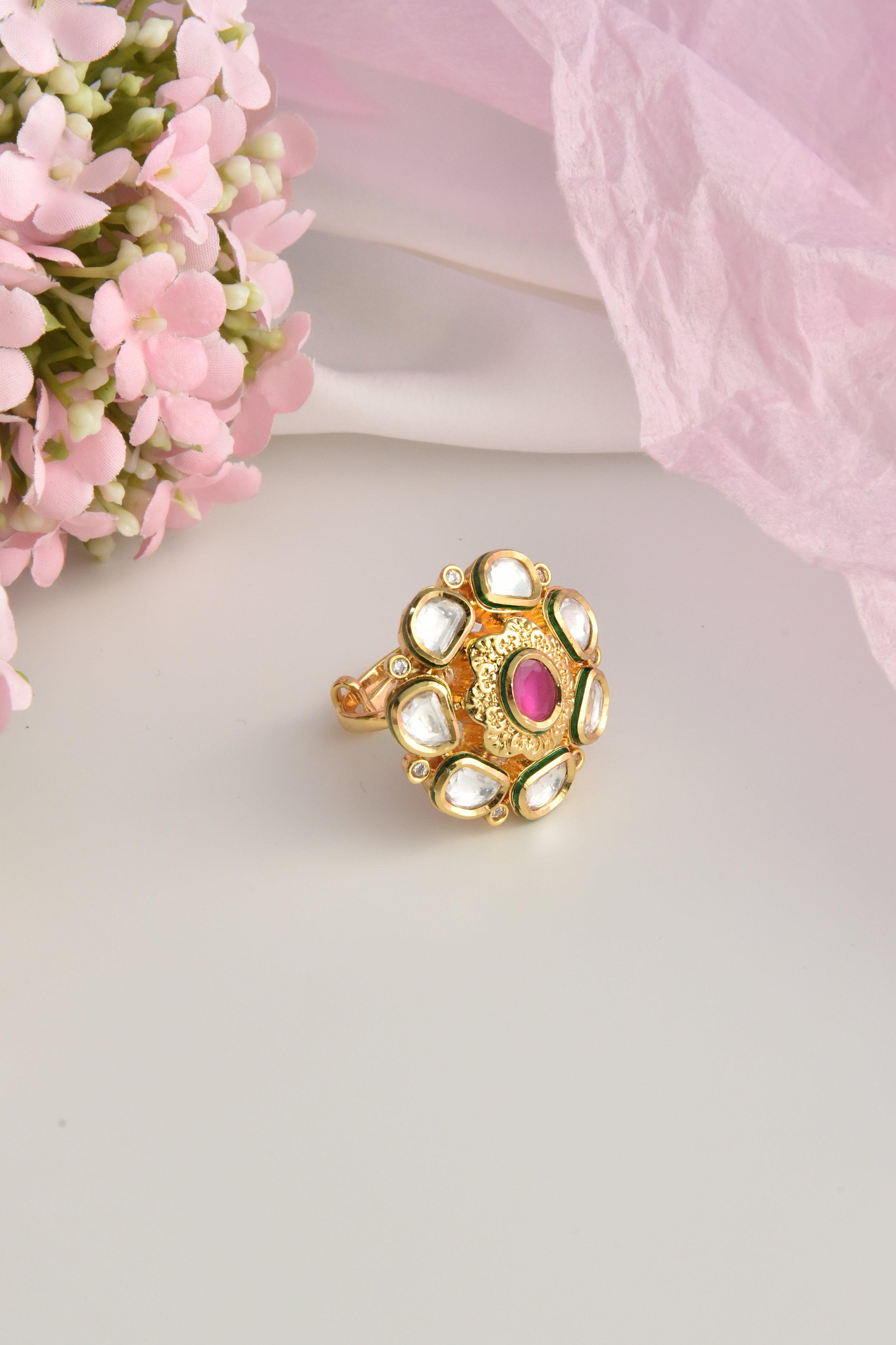 Majestic Maroon Majesty Ring - Dyulokha