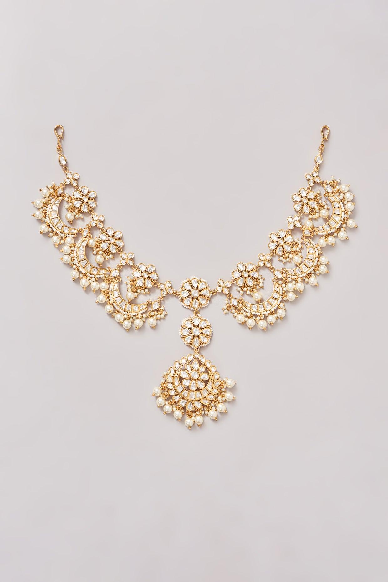 Regal Sheeshpati Kundan Polki Matha Patti - Dyulokha