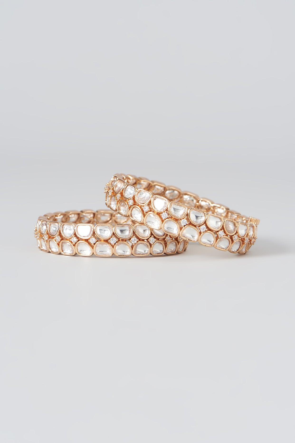 Traditional Kundan Bangles - Dyulokha