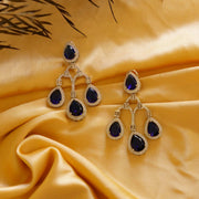 Sapphire Sparkle Diamond Danglers - Dyulokha