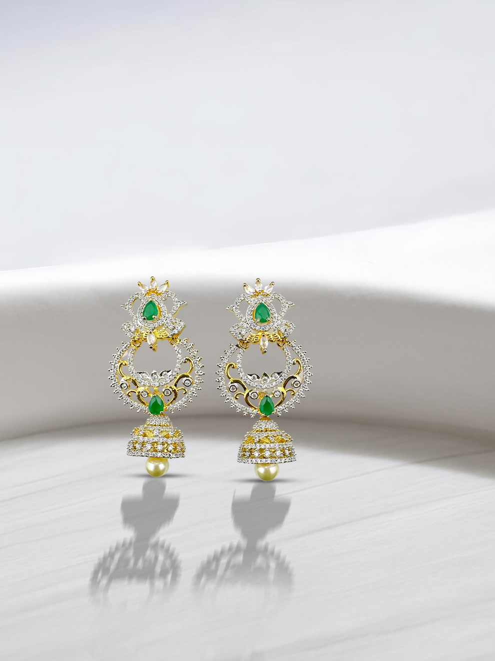 Versatile 3-in-1 Jhumkas