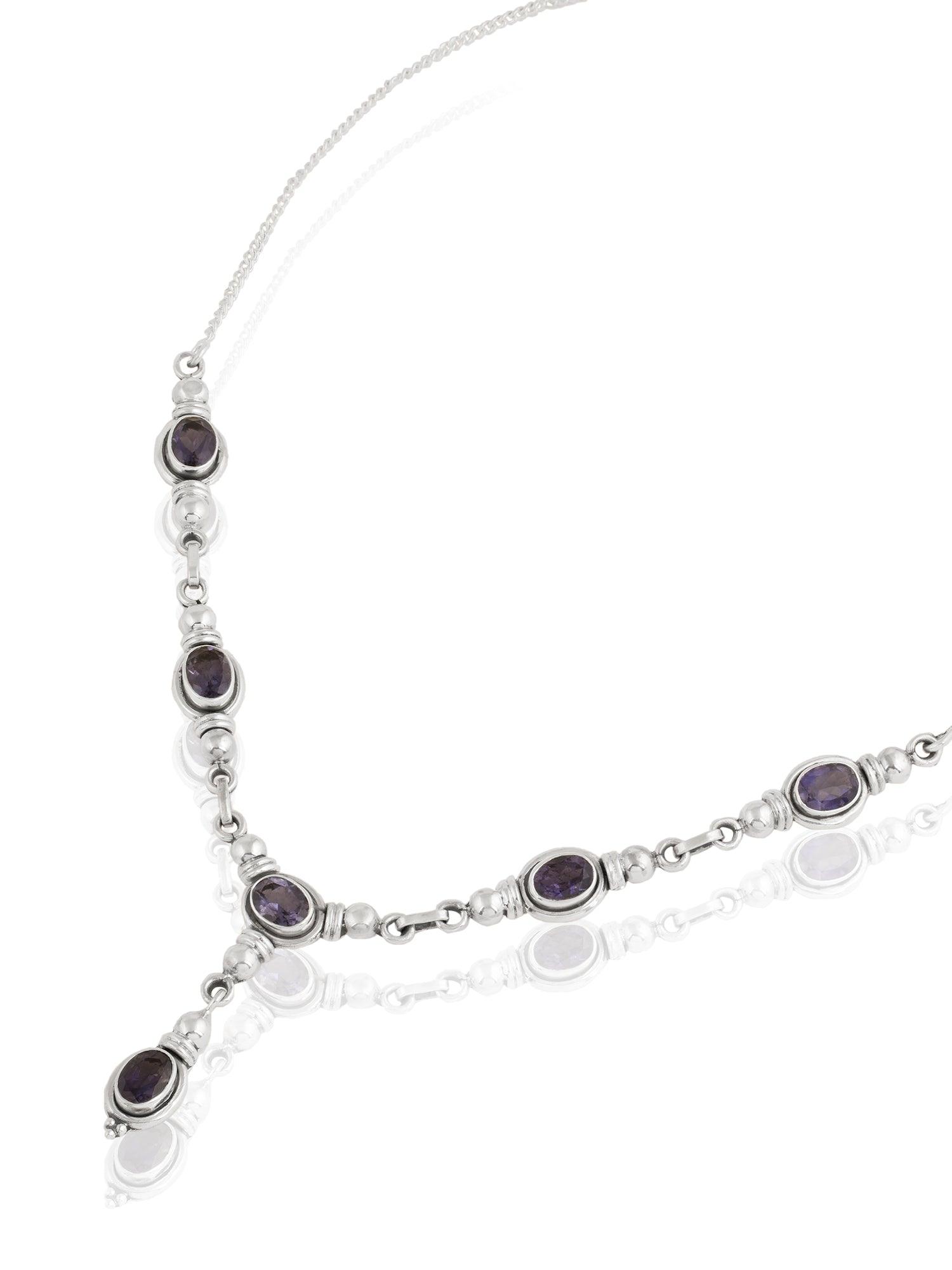 Gleaming Twilight Amethyst Necklace - Dyulokha