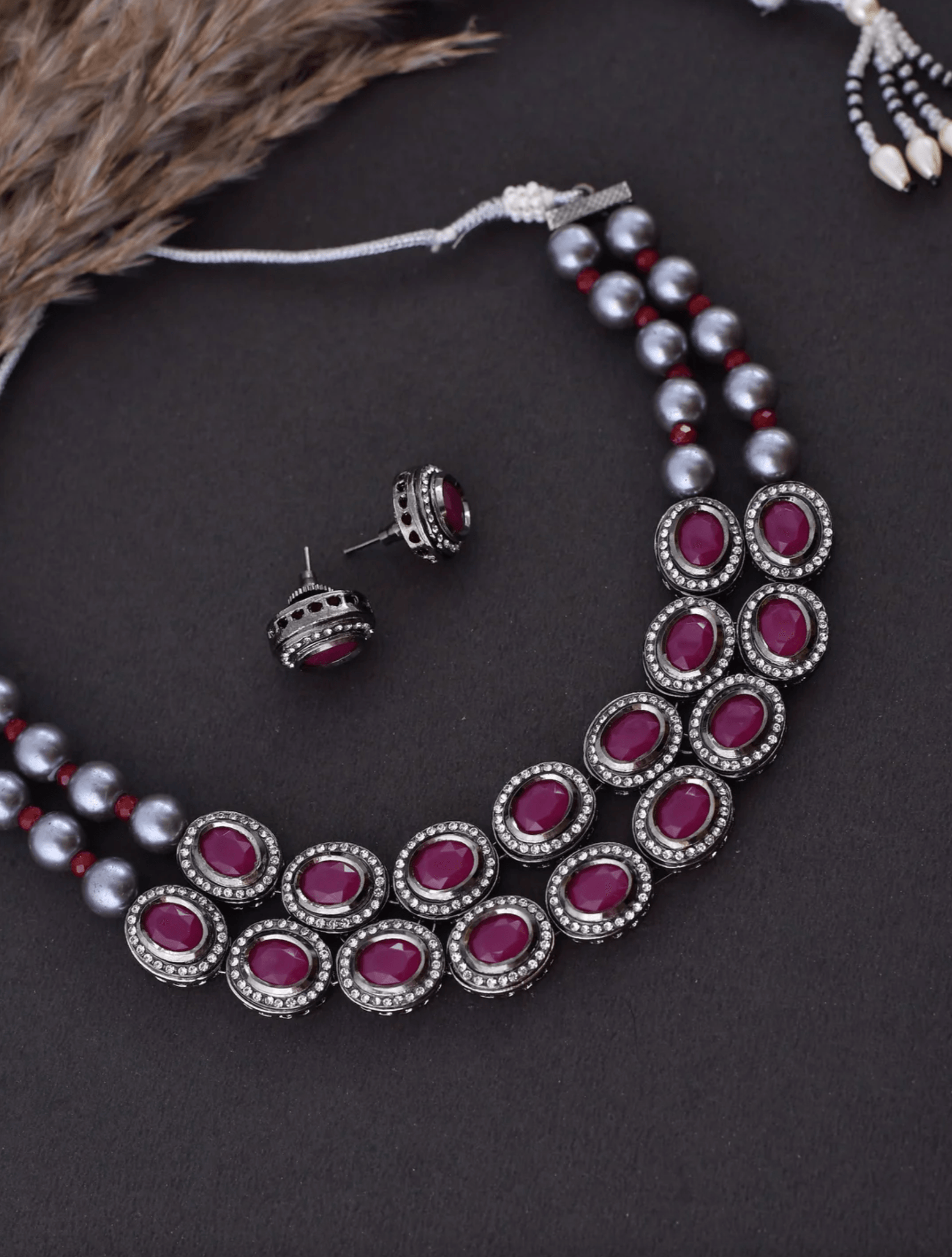 Purple Majesty Choker Set - Dyulokha