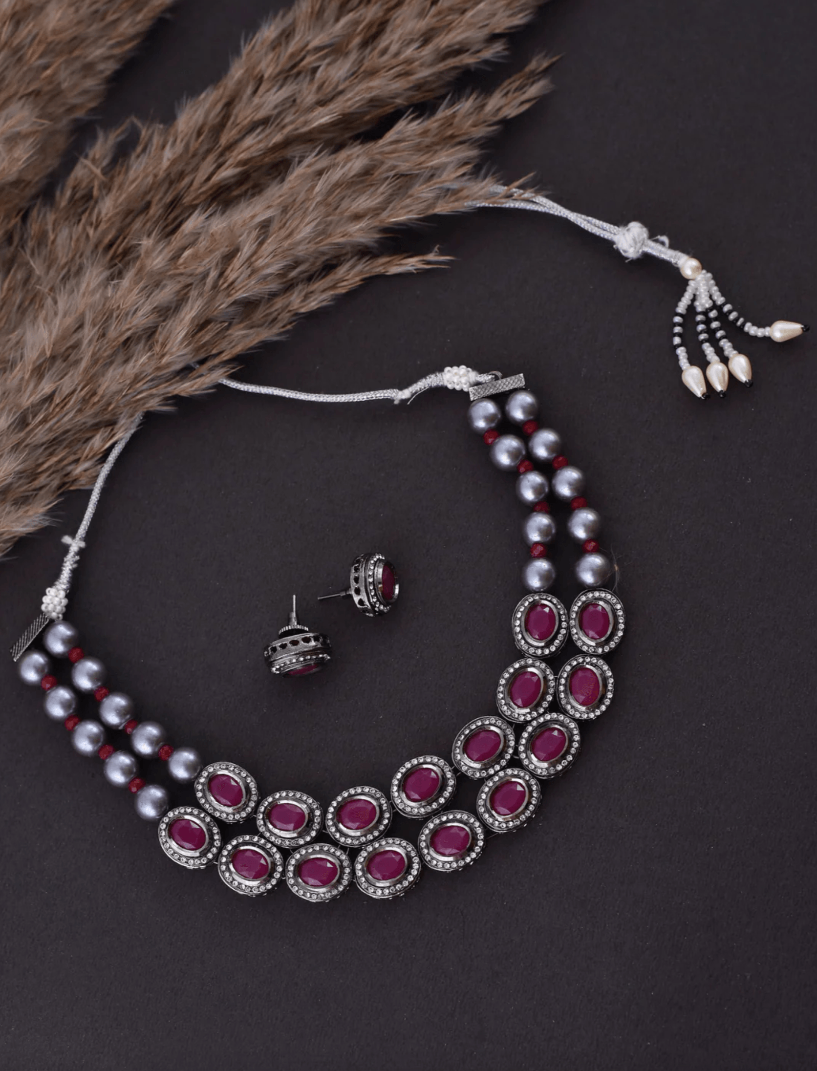 Purple Majesty Choker Set - Dyulokha
