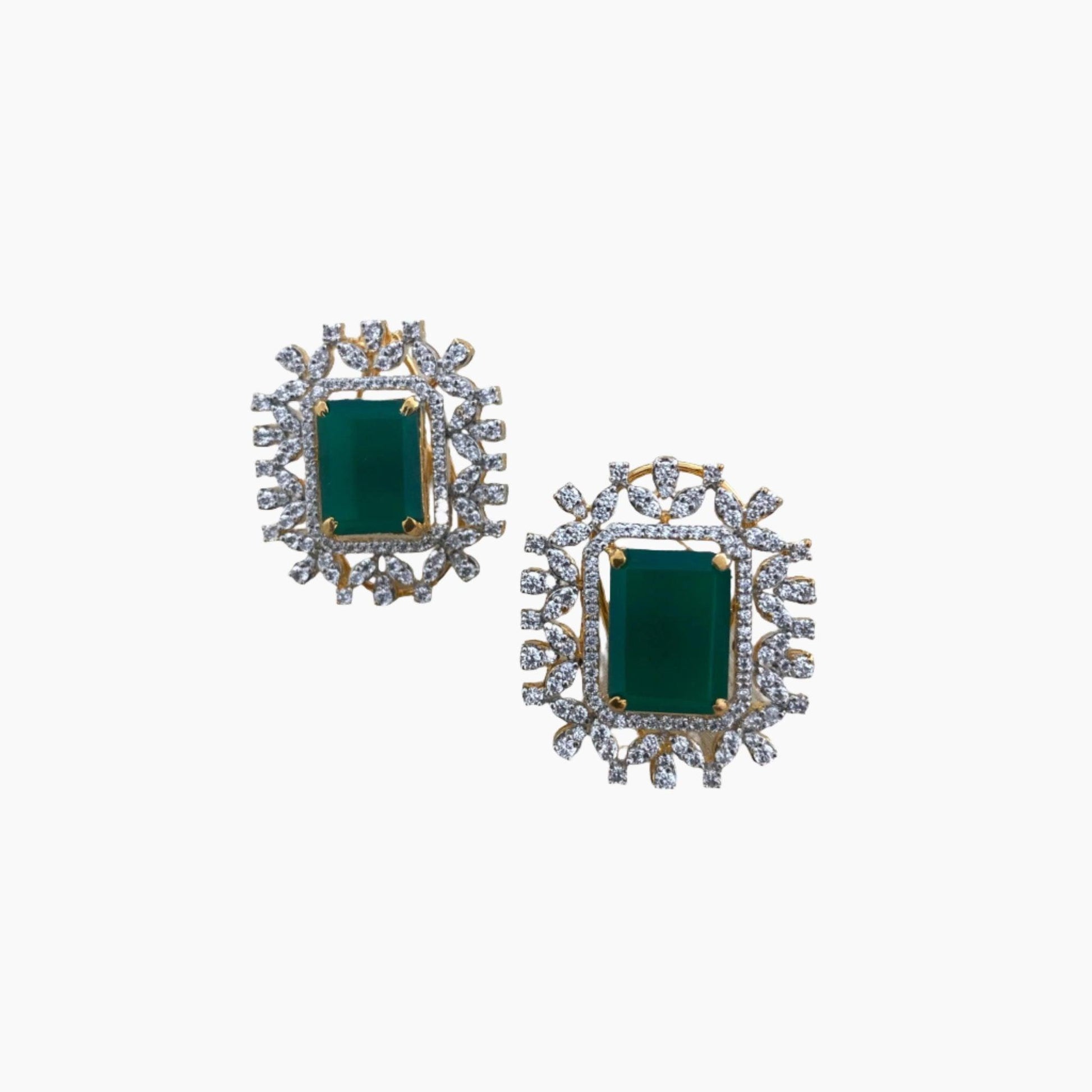 Emerald Enchanted Earrings - Dyulokha