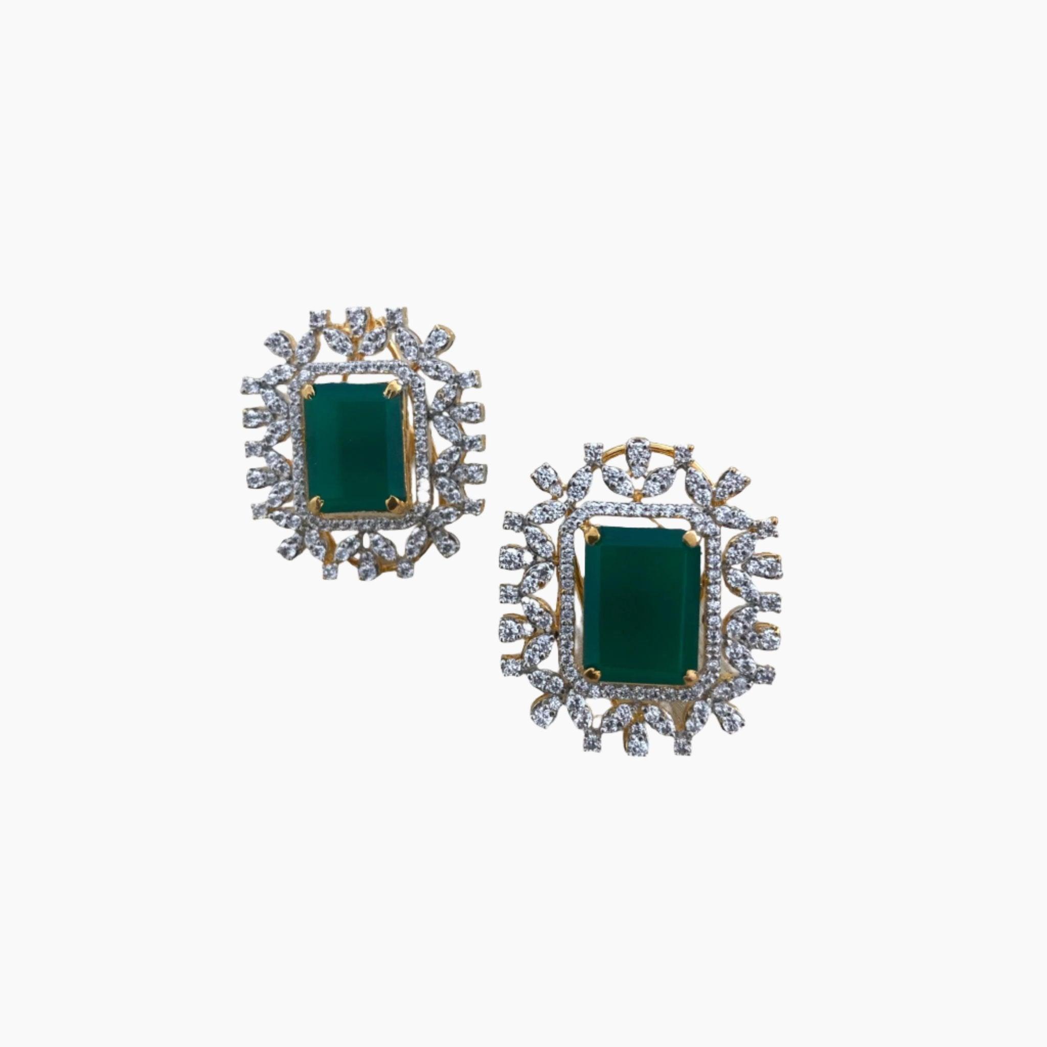 Emerald Enchanted Earrings - Dyulokha