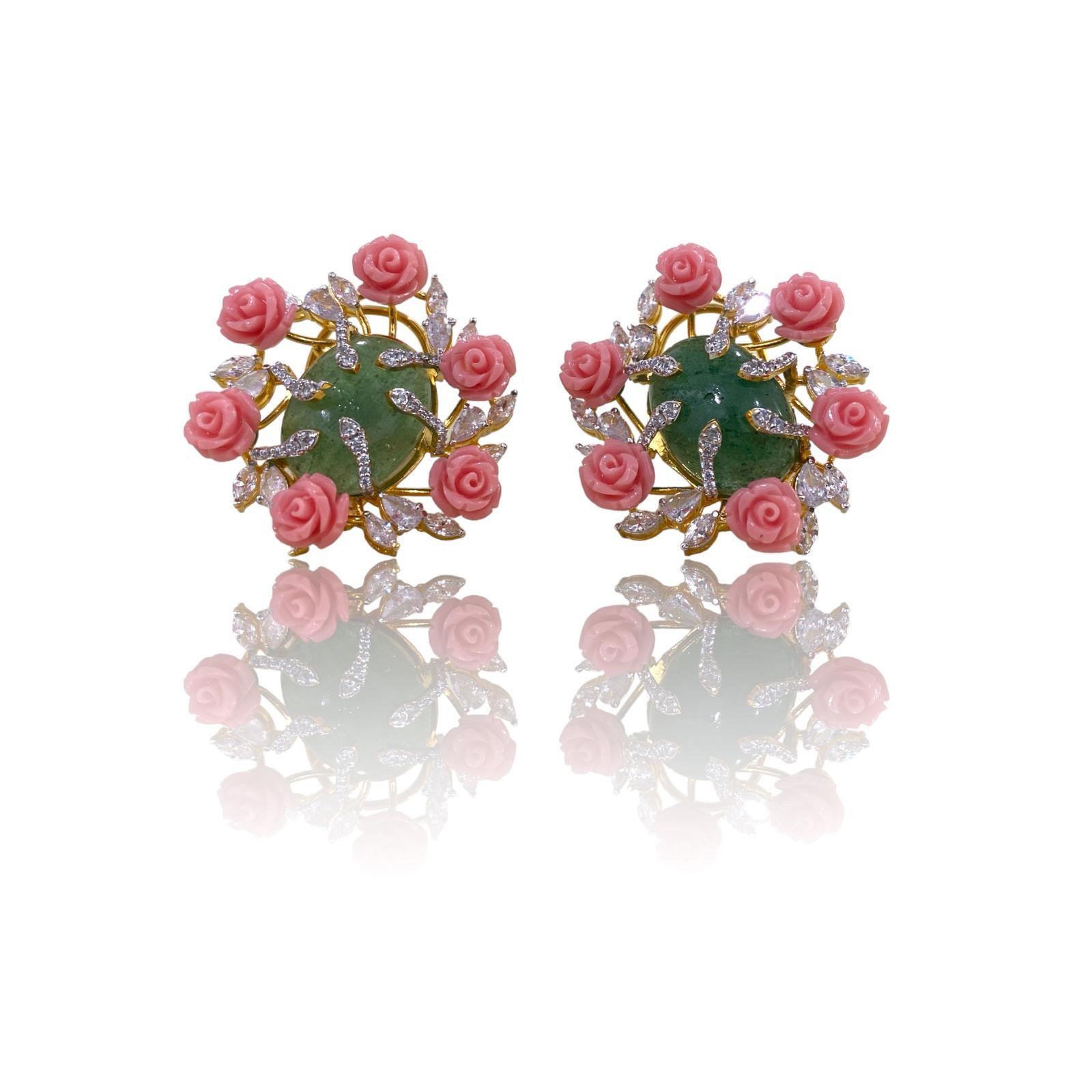 Coral Reef Elegance Earrings - Dyulokha