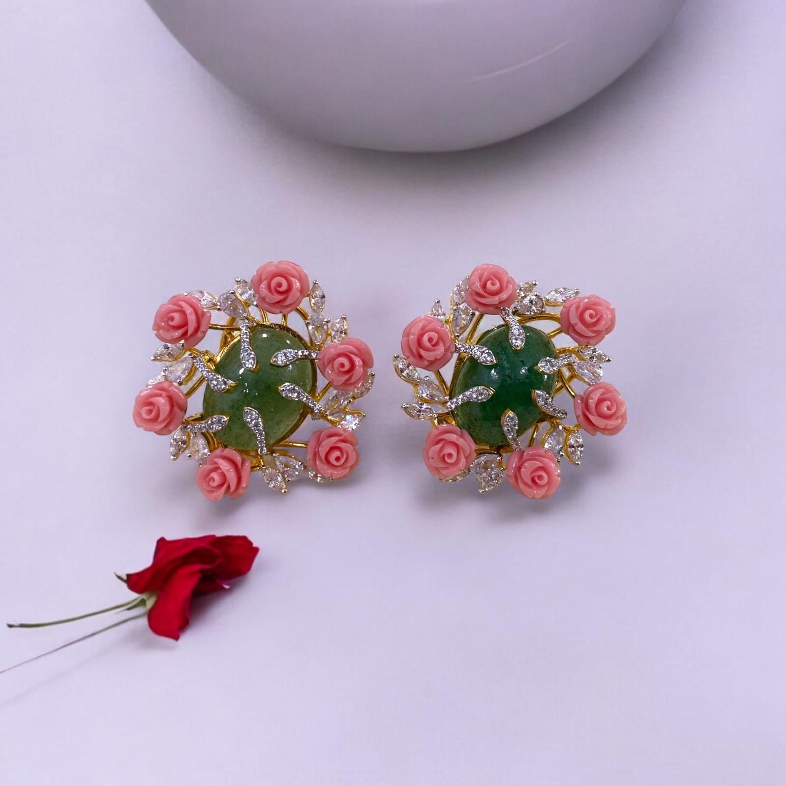 Coral Reef Elegance Earrings - Dyulokha