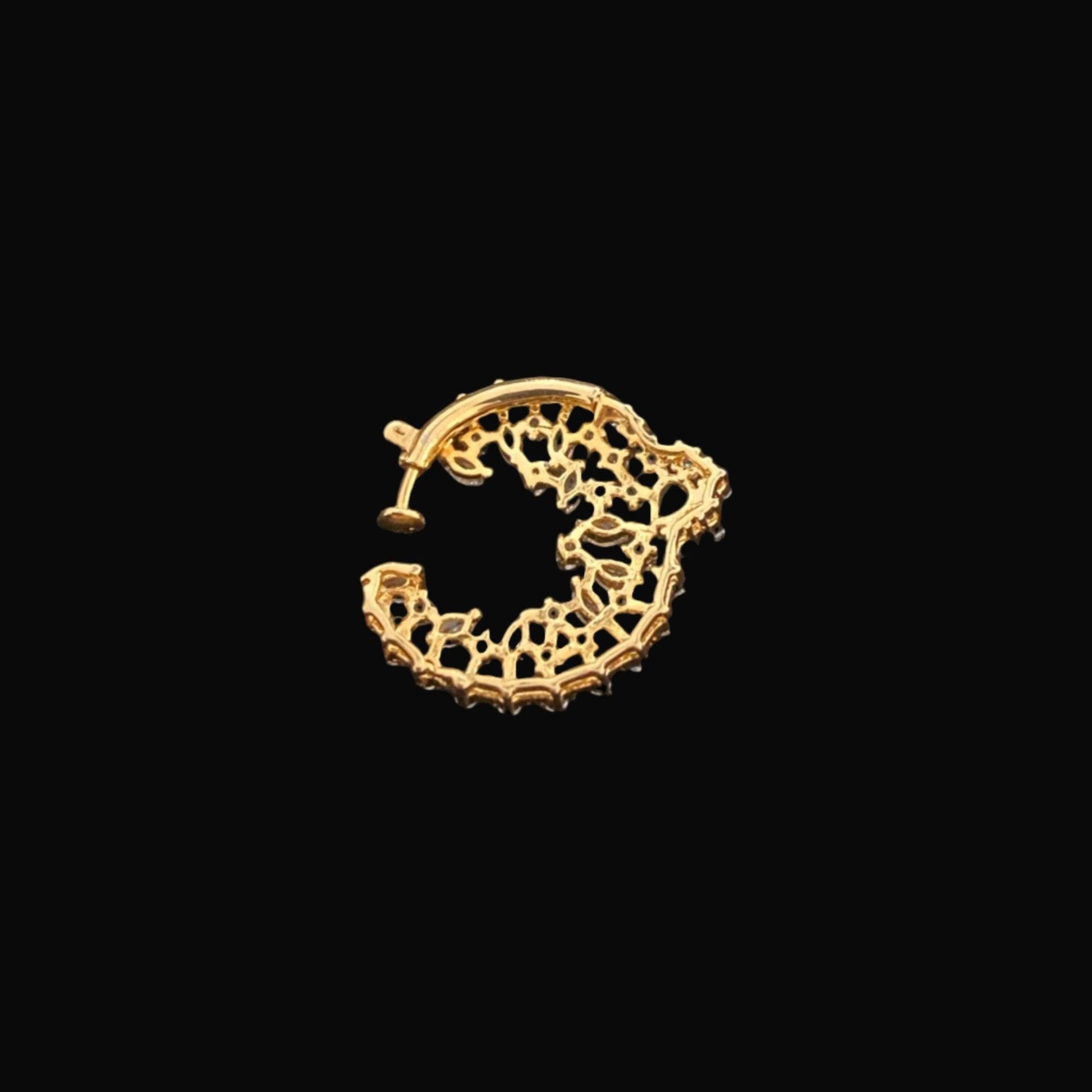 Enchanting Emerald Nose Ring - Dyulokha