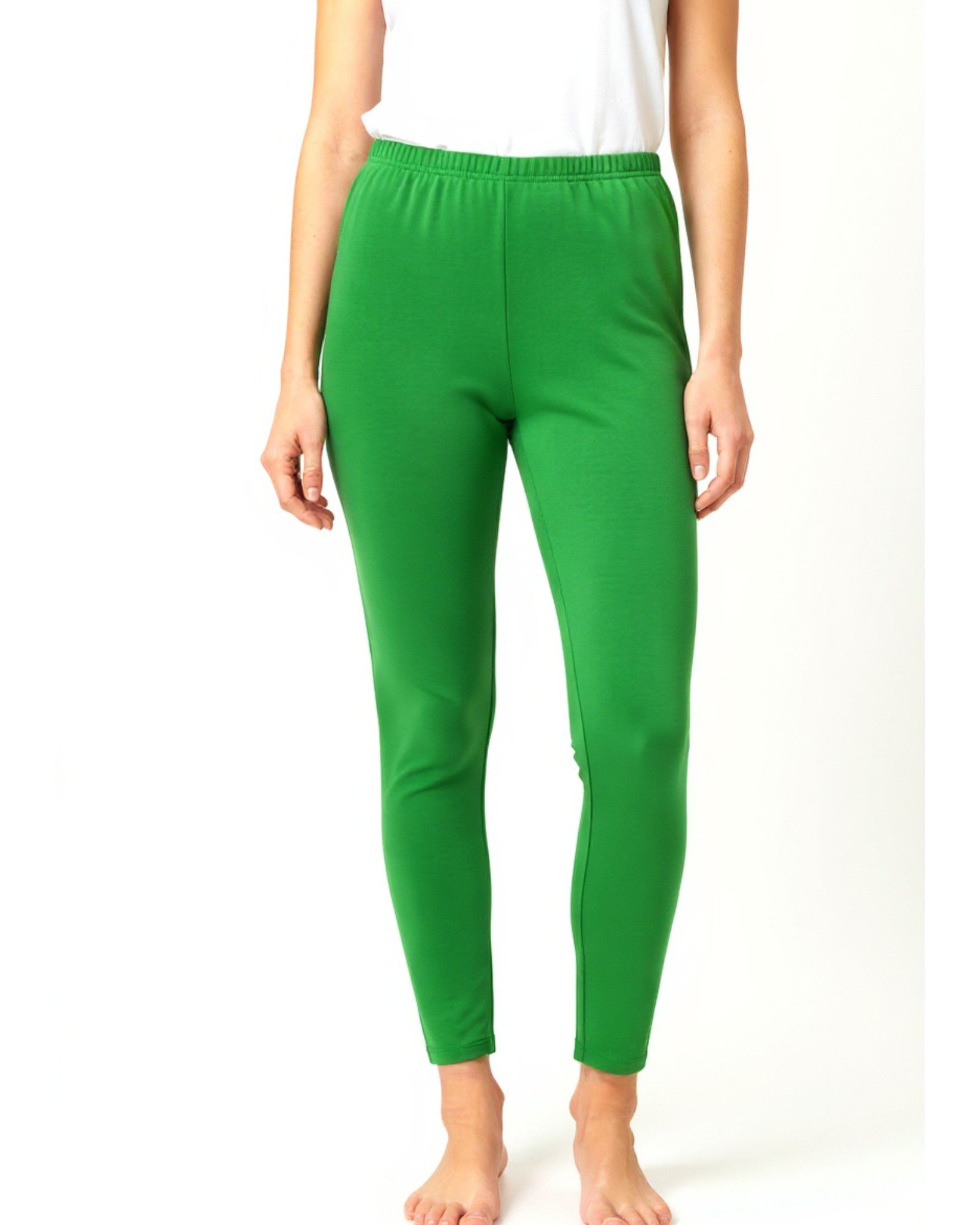 Chic Light Green Ankle Leggings for Effortless Style