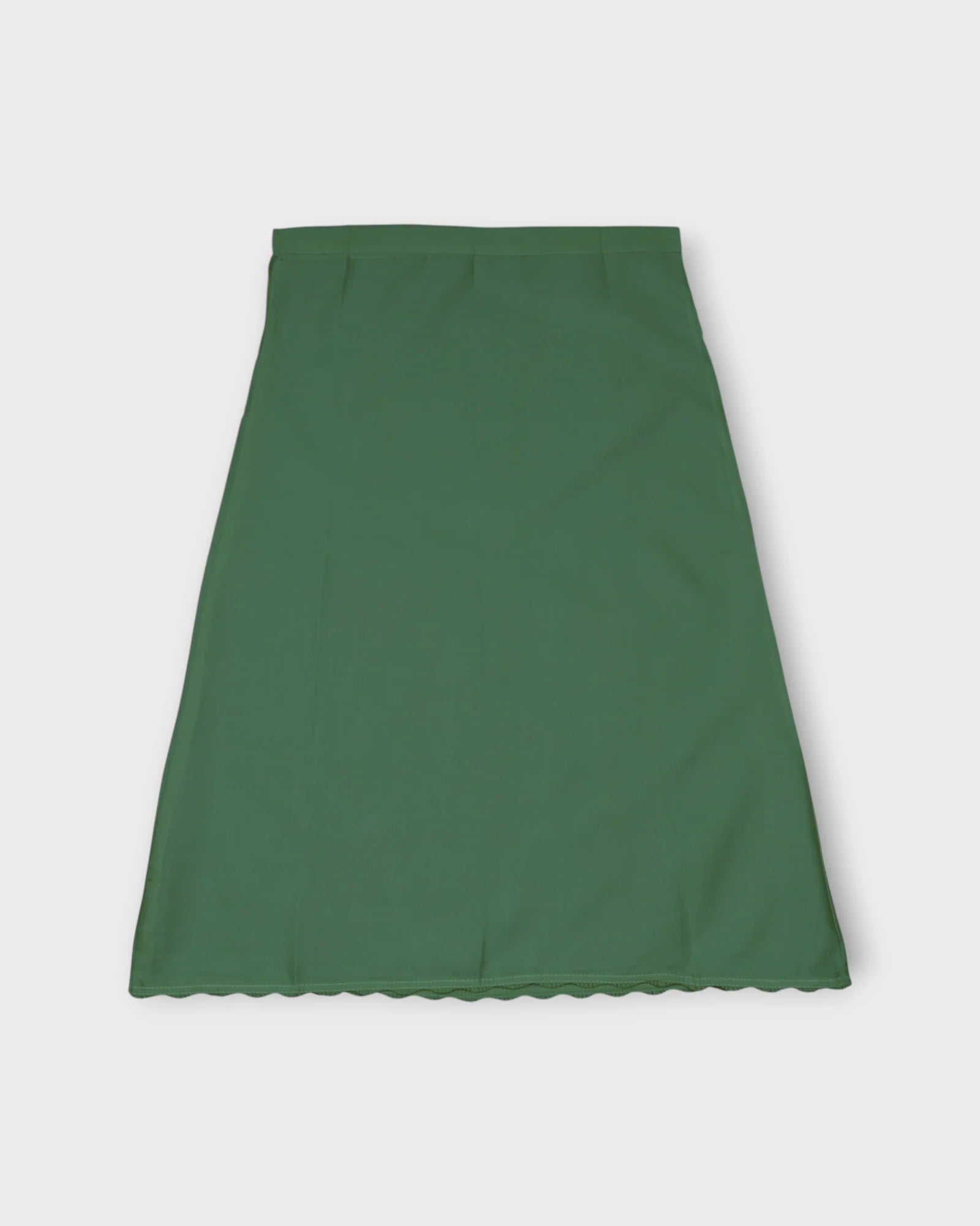 Bottle Green Cotton Ankle Length Petticoat
