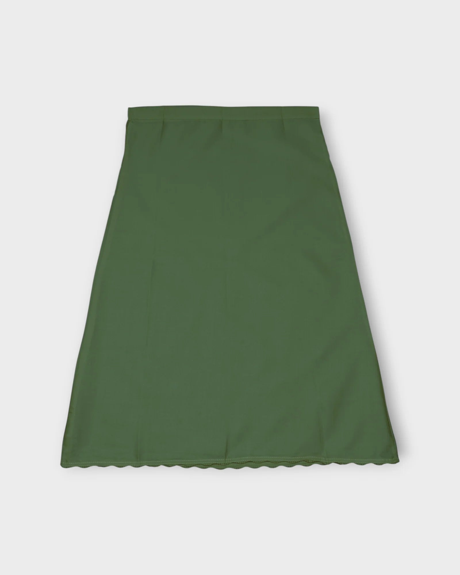 Dark Green Cotton Ankle Length Petticoat