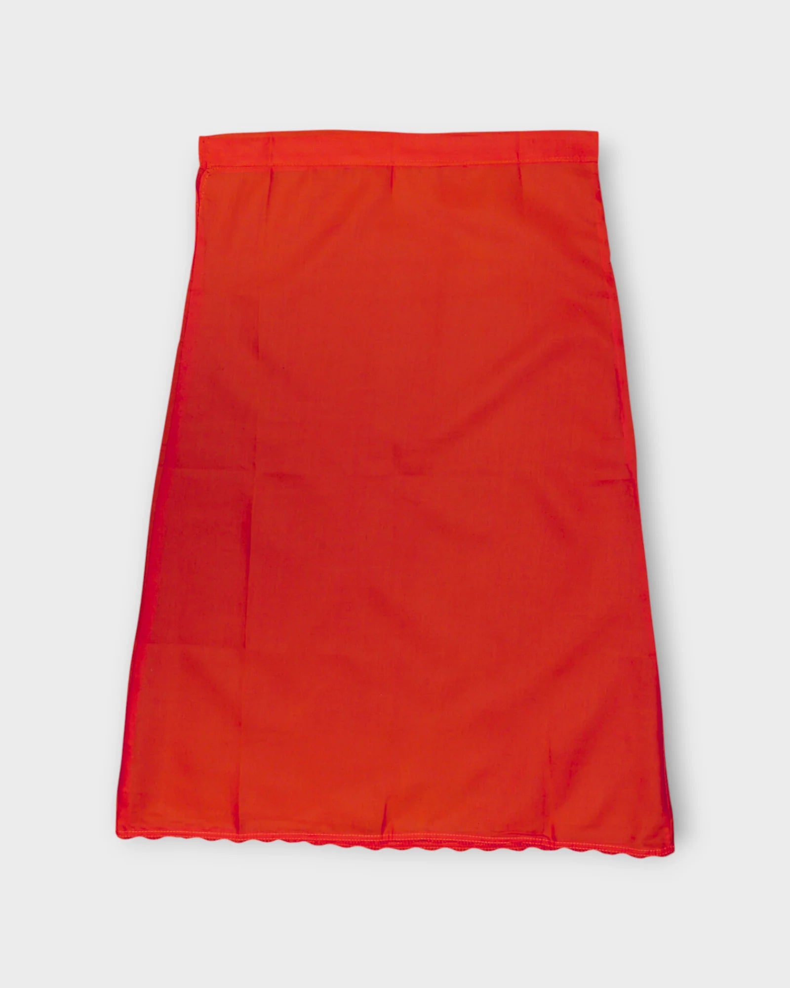 Dark Red Cotton Ankle Length Petticoat