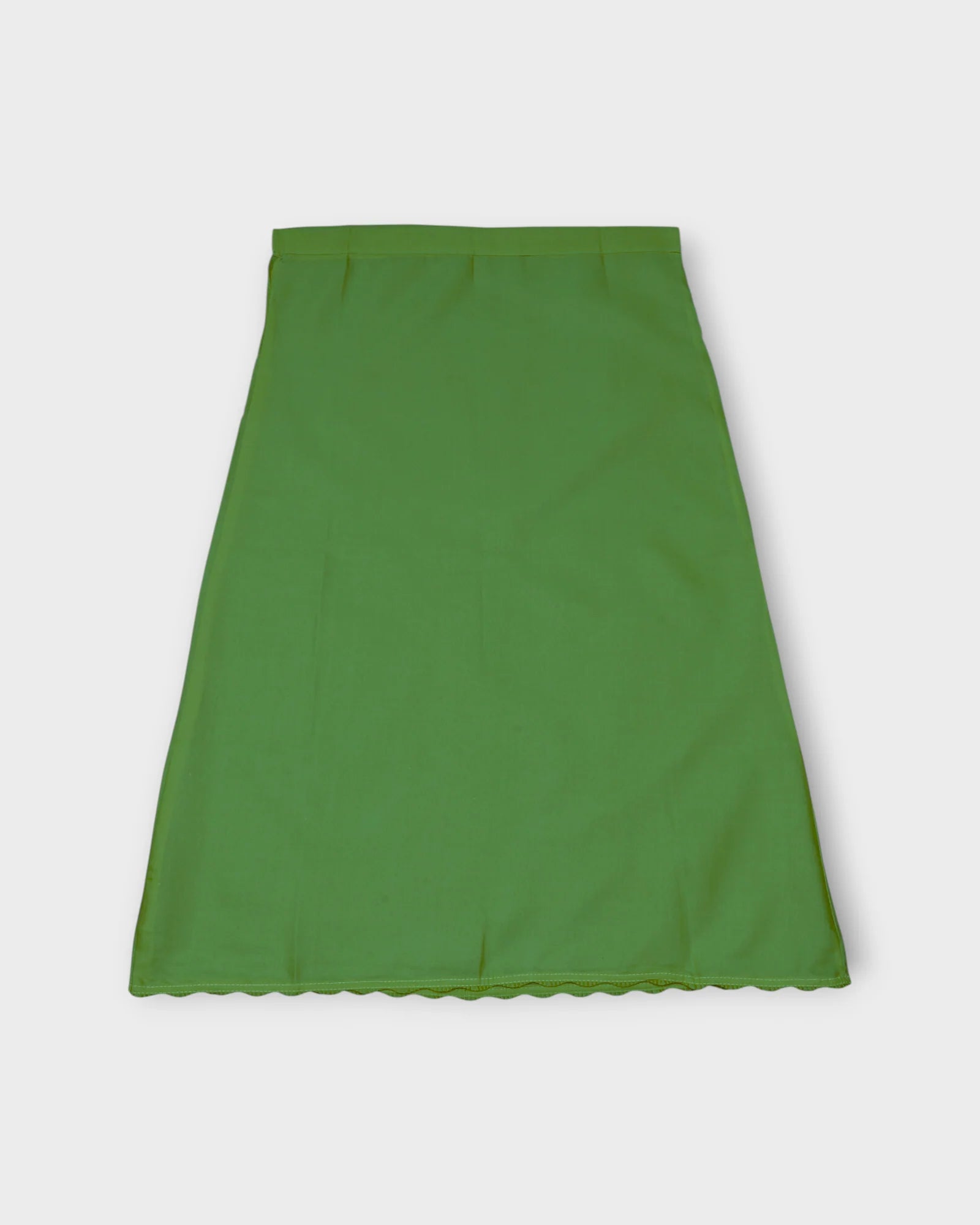 Green Cotton Ankle Length Petticoat