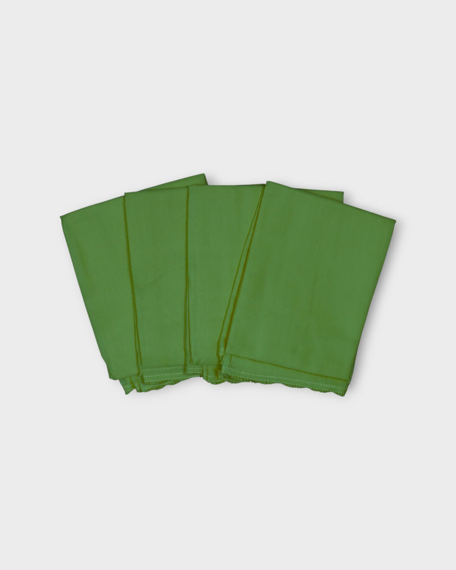 Green Cotton Ankle Length Petticoat