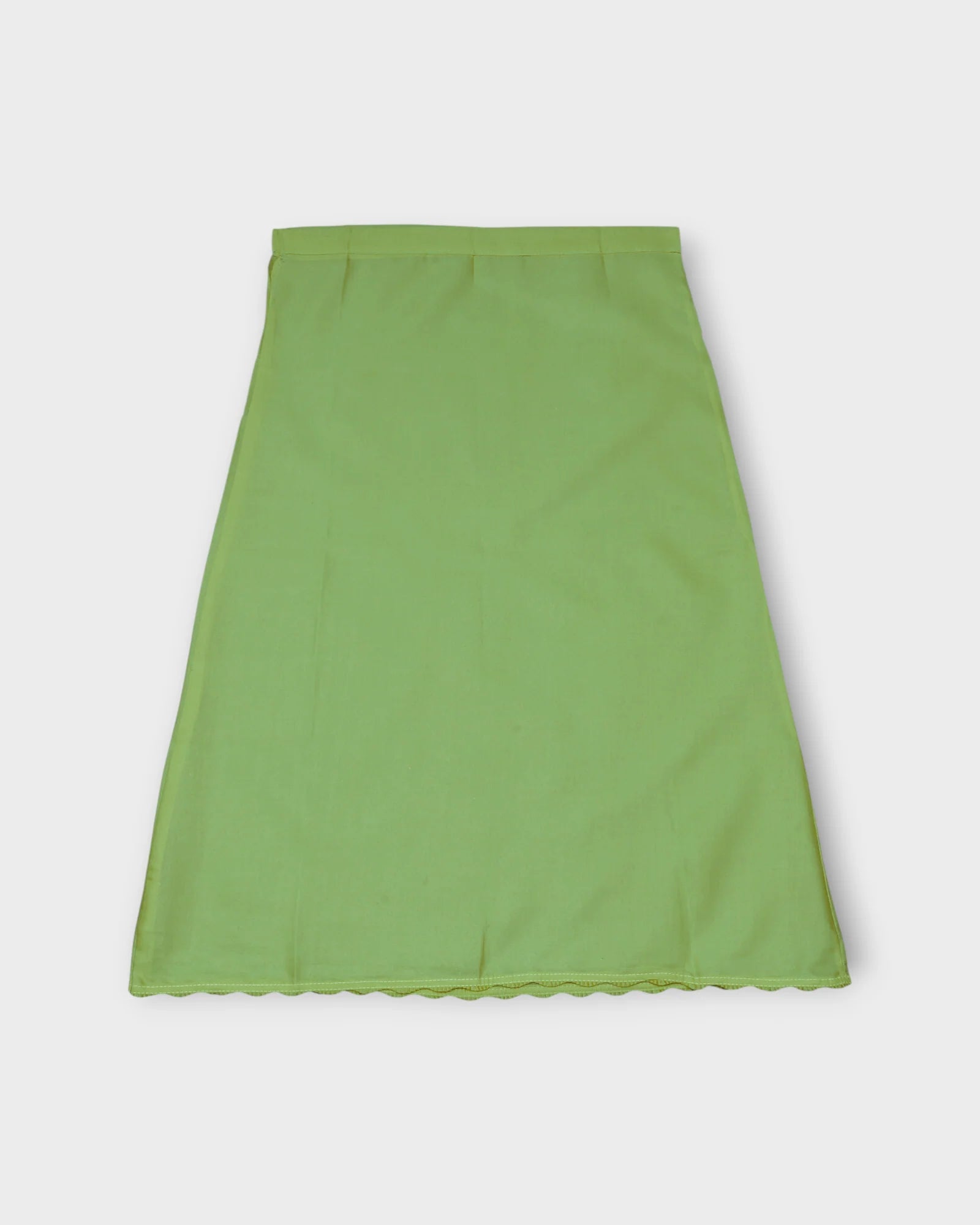 Light Green Cotton Ankle Length Petticoat