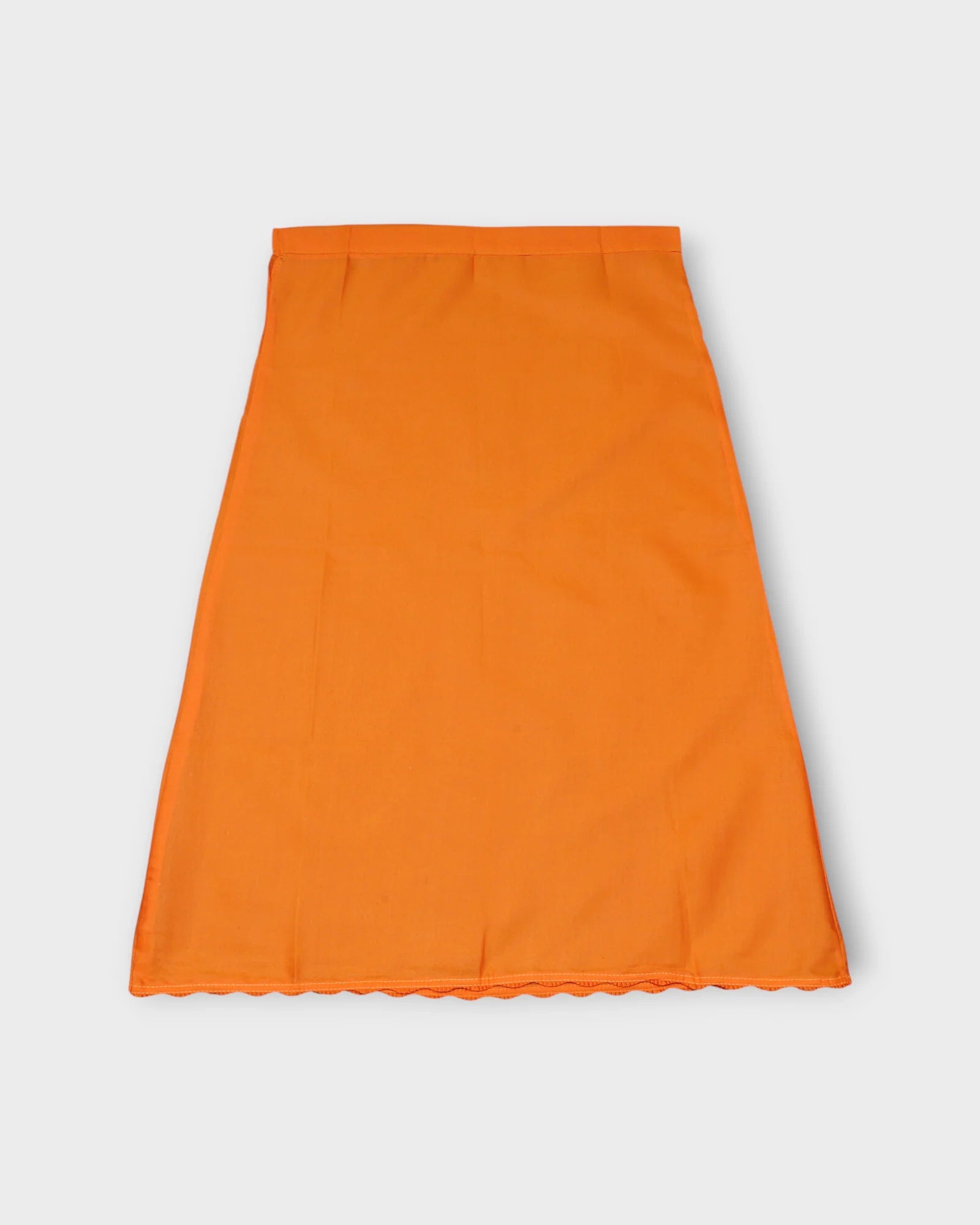 Orange Cotton Adjustable Fit Petticoat