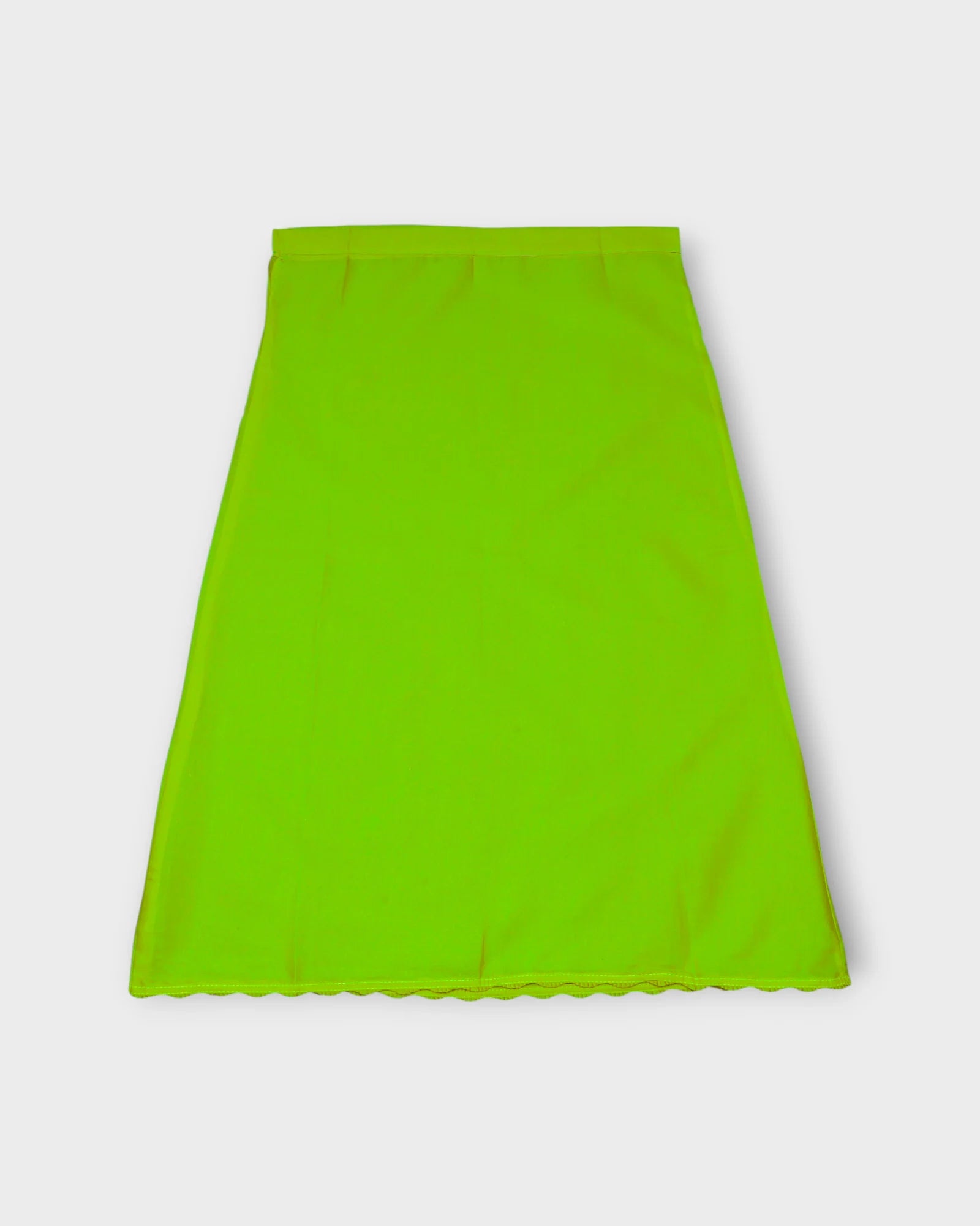 Parrot Green Cotton Adjustable Drawstring Petticoat