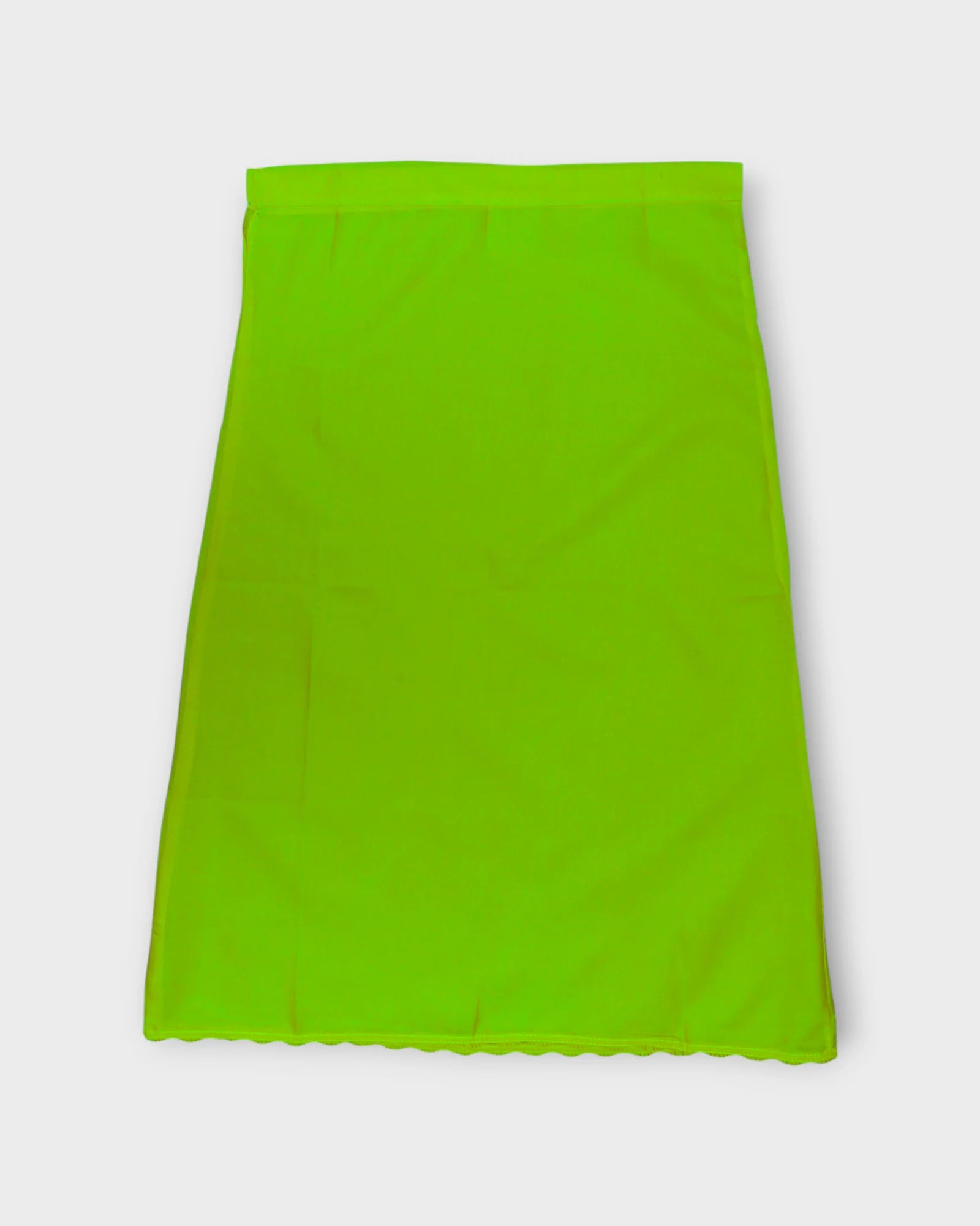 Parrot Green Cotton Adjustable Drawstring Petticoat