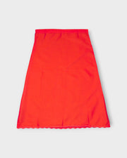 Red Cotton Ankle Length Petticoat